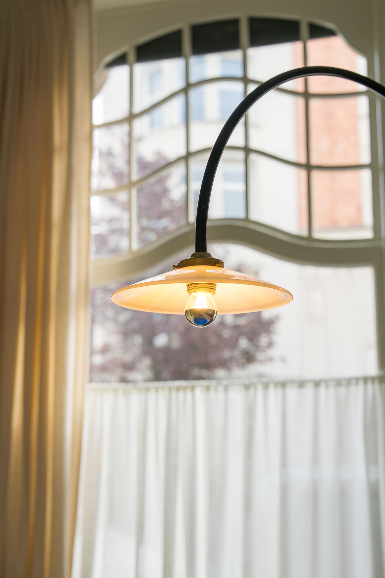 table + lamp