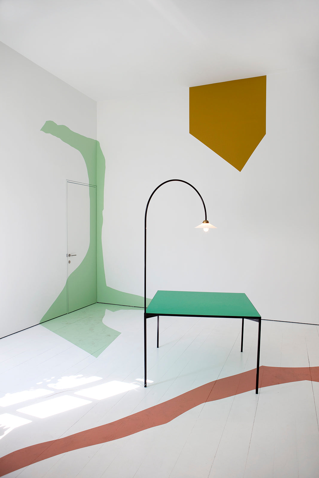 table + lamp