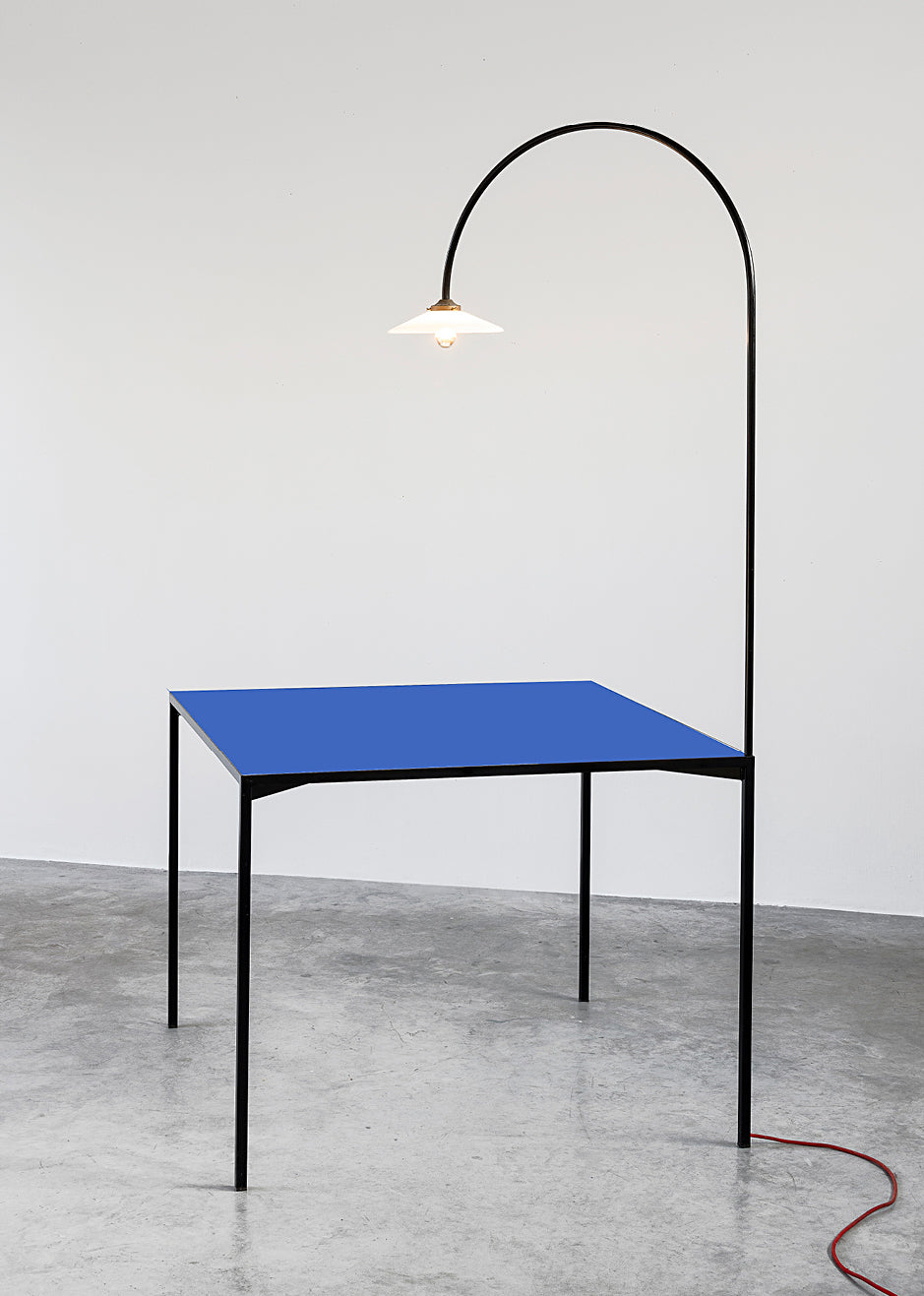 table + lamp